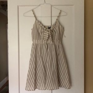 Striped baby doll dress